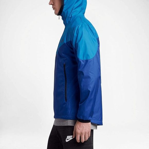 NEW Mens XXL NIKE Sportswear Windrunner Full Zip up Jacket Logo 917809-435 Blue - Picture 2 of 5